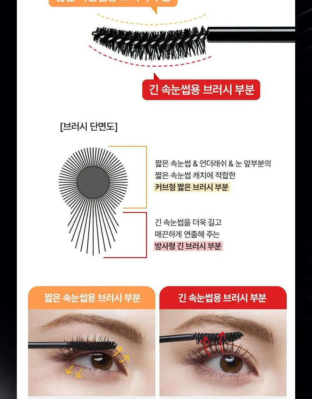 케이트 컬 어웨이킹 마스카라 [블랙/브라운] 상세페이지 7